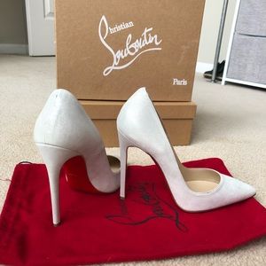 SOLD So Kate 120 White Shimmer Louboutins sz 38